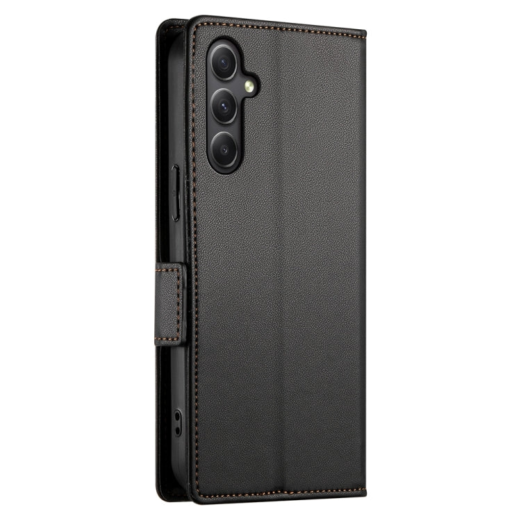 For Samsung Galaxy A34 5G Side Buckle Magnetic Frosted Leather Phone Case