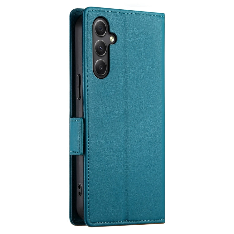 For Samsung Galaxy A34 5G Side Buckle Magnetic Frosted Leather Phone Case