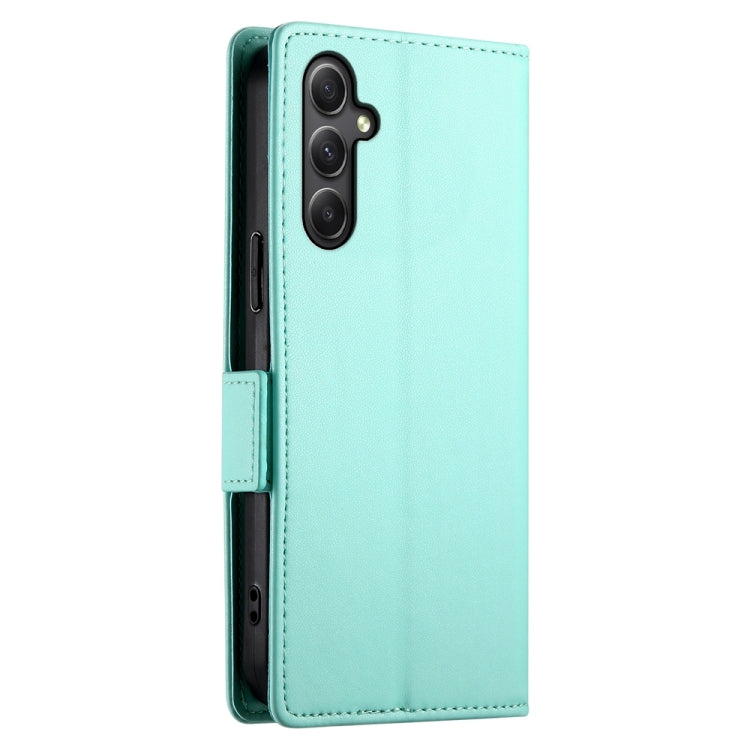 For Samsung Galaxy A34 5G Side Buckle Magnetic Frosted Leather Phone Case