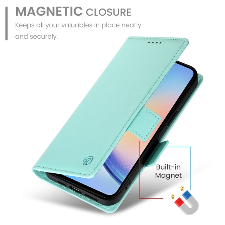 For Samsung Galaxy A34 5G Side Buckle Magnetic Frosted Leather Phone Case