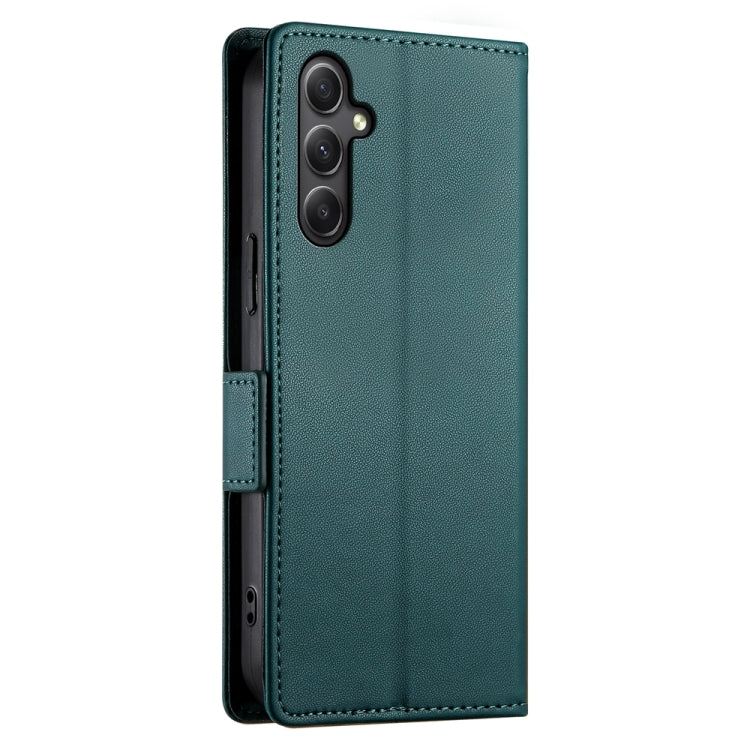 For Samsung Galaxy A34 5G Side Buckle Magnetic Frosted Leather Phone Case
