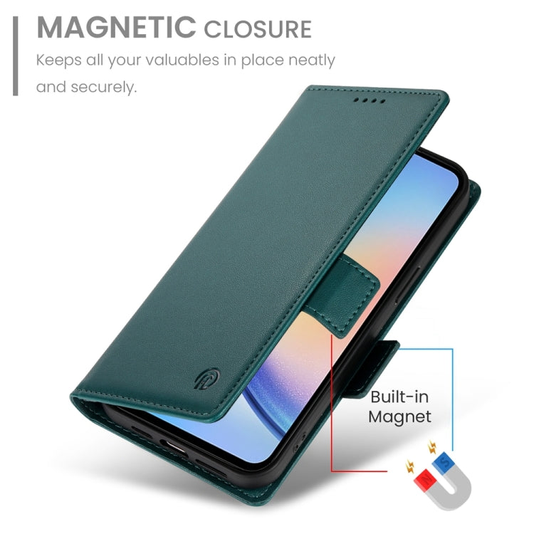 For Samsung Galaxy A34 5G Side Buckle Magnetic Frosted Leather Phone Case