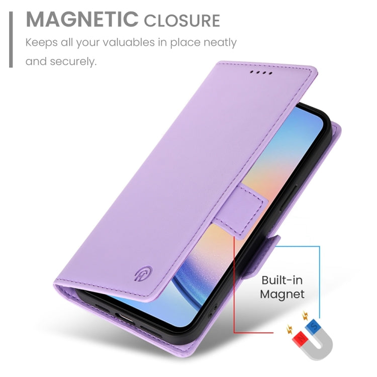 For Samsung Galaxy A34 5G Side Buckle Magnetic Frosted Leather Phone Case