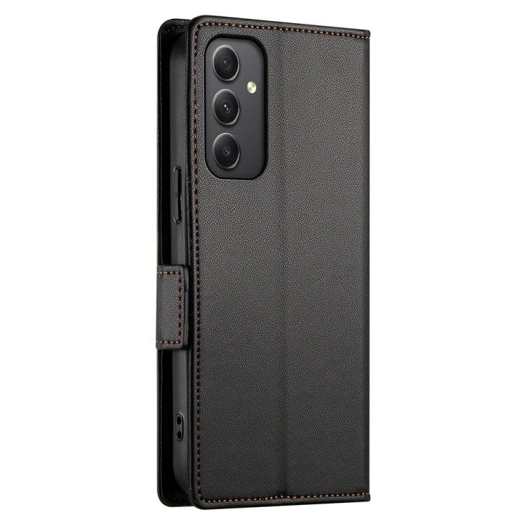 For Samsung Galaxy A35 5G Side Buckle Magnetic Frosted Leather Phone Case