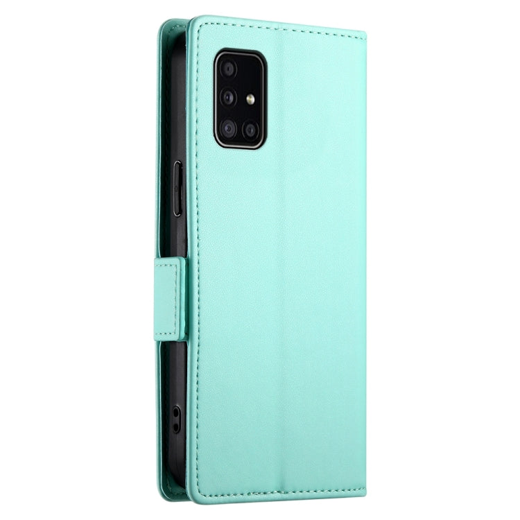 For Samsung Galaxy A51 4G / M40s Side Buckle Magnetic Frosted Leather Phone Case