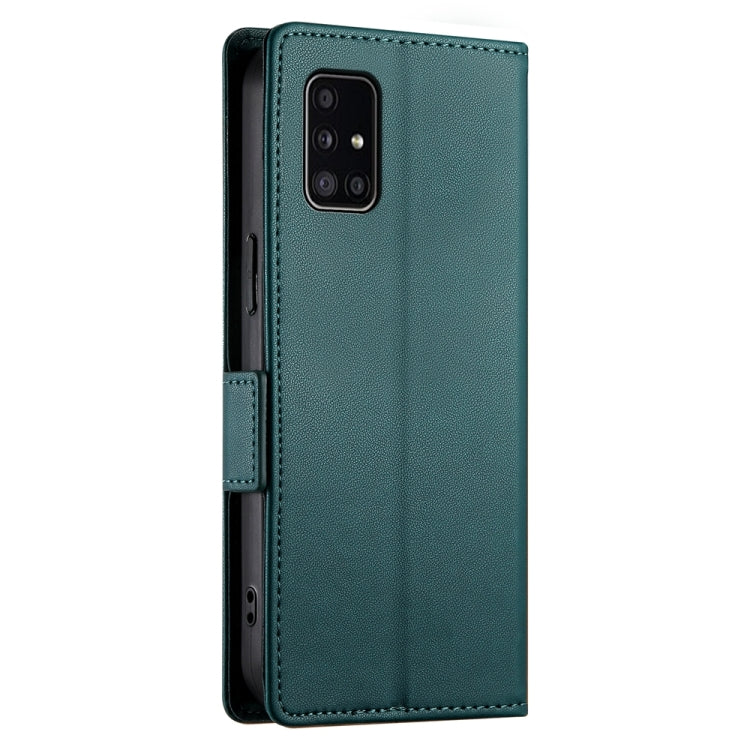 For Samsung Galaxy A51 4G / M40s Side Buckle Magnetic Frosted Leather Phone Case