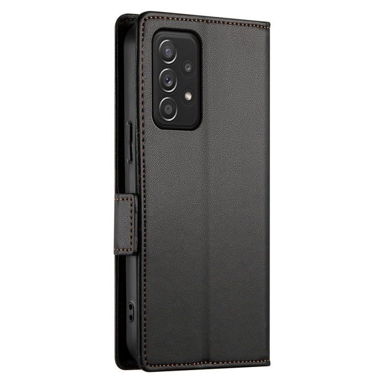 For Samsung Galaxy A52 4G / 5G Side Buckle Magnetic Frosted Leather Phone Case