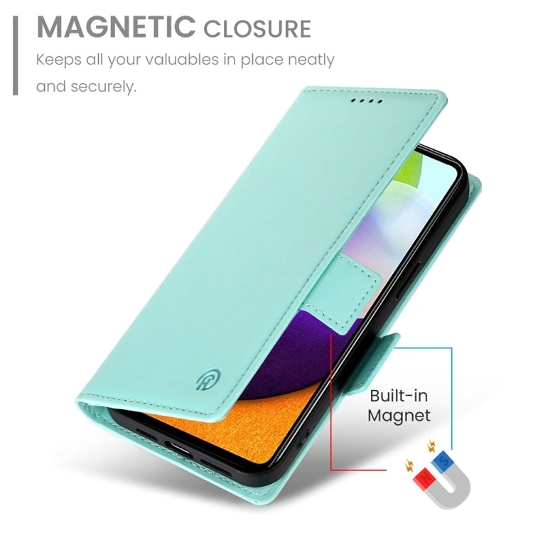 For Samsung Galaxy A52 4G / 5G Side Buckle Magnetic Frosted Leather Phone Case