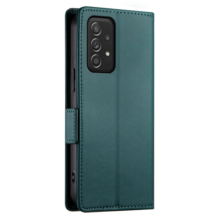 For Samsung Galaxy A52 4G / 5G Side Buckle Magnetic Frosted Leather Phone Case