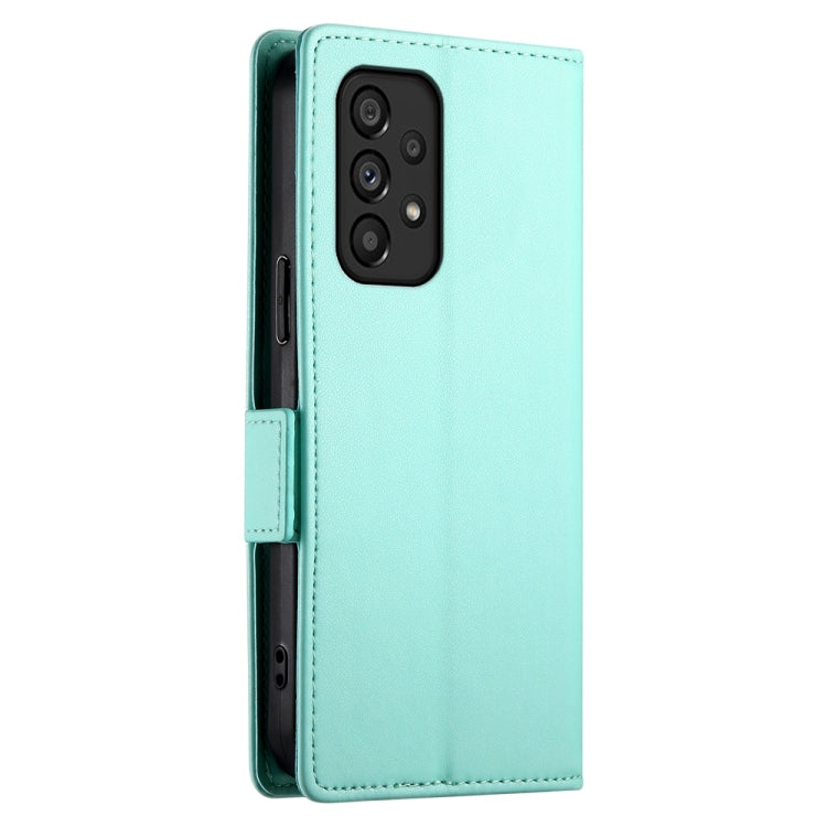 For Samsung Galaxy A53 5G Side Buckle Magnetic Frosted Leather Phone Case