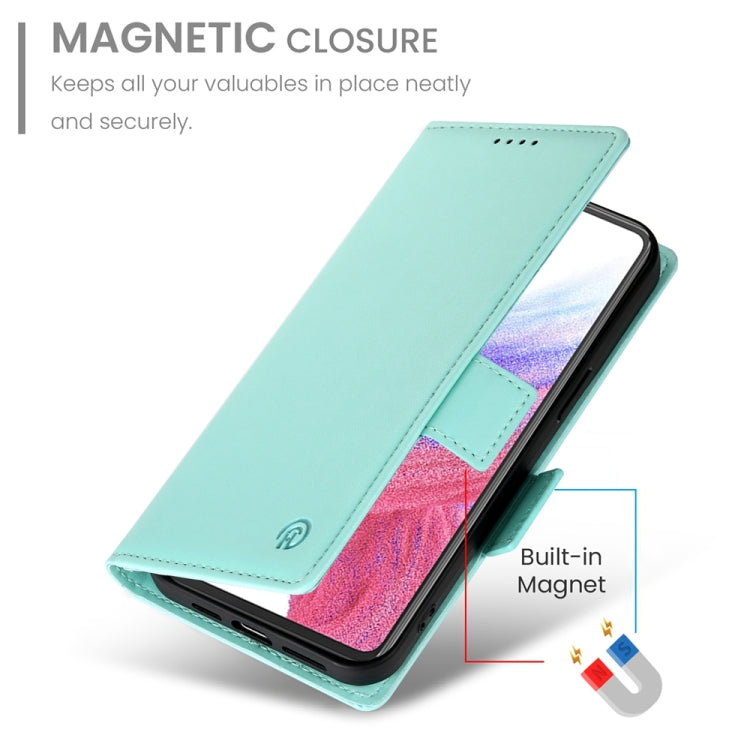For Samsung Galaxy A53 5G Side Buckle Magnetic Frosted Leather Phone Case
