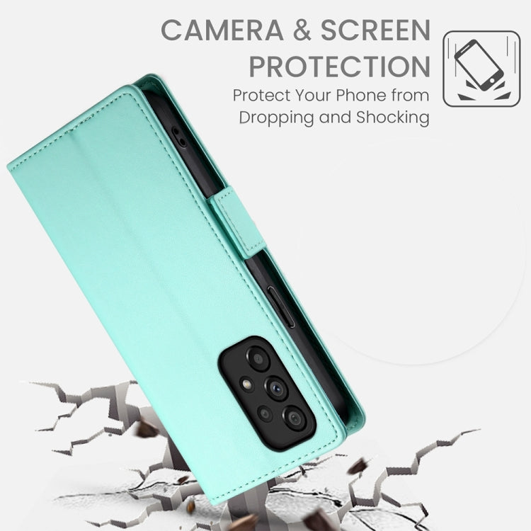 For Samsung Galaxy A53 5G Side Buckle Magnetic Frosted Leather Phone Case