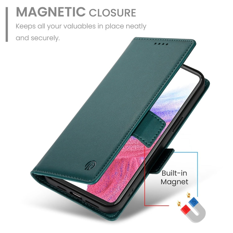 For Samsung Galaxy A53 5G Side Buckle Magnetic Frosted Leather Phone Case
