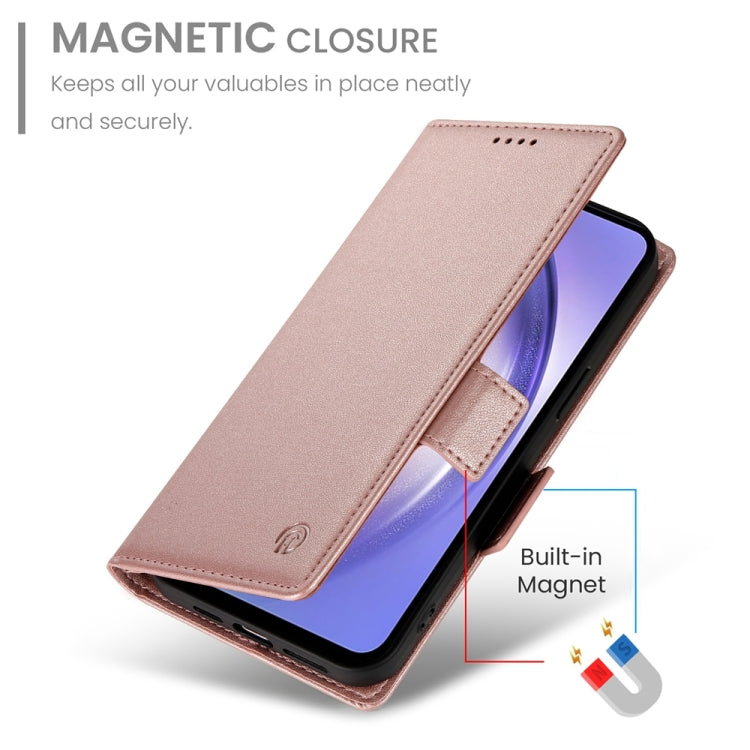 For Samsung Galaxy A54 5G Side Buckle Magnetic Frosted Leather Phone Case