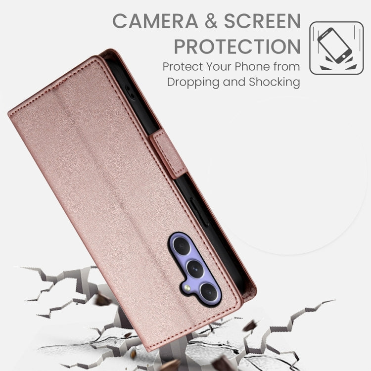 For Samsung Galaxy A54 5G Side Buckle Magnetic Frosted Leather Phone Case