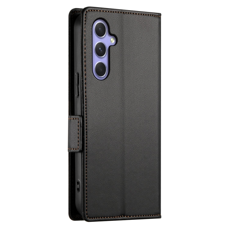 For Samsung Galaxy A54 5G Side Buckle Magnetic Frosted Leather Phone Case