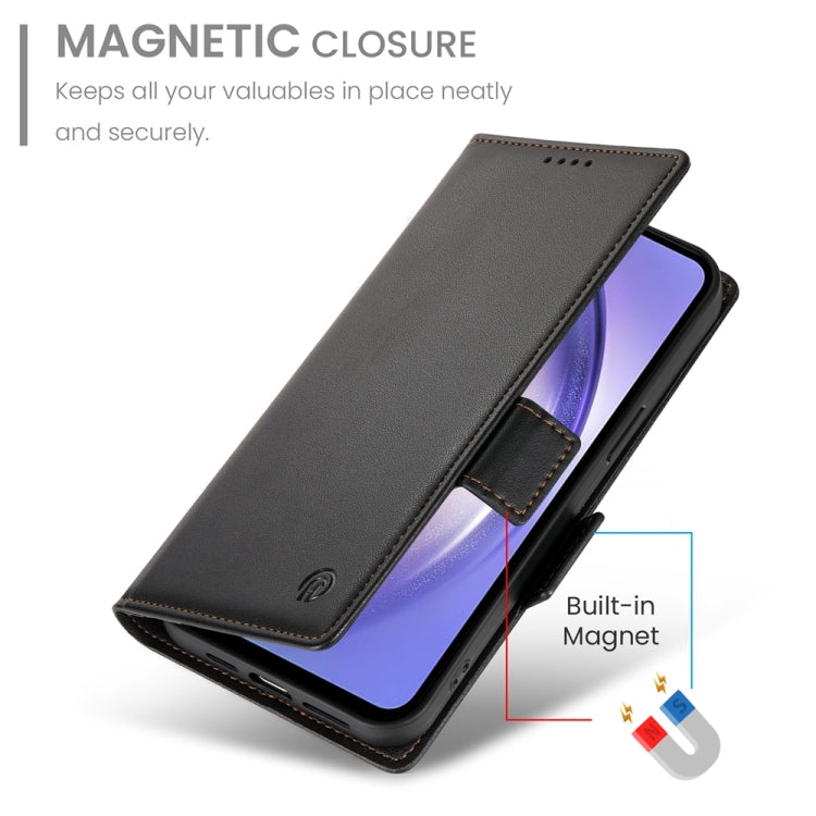 For Samsung Galaxy A54 5G Side Buckle Magnetic Frosted Leather Phone Case
