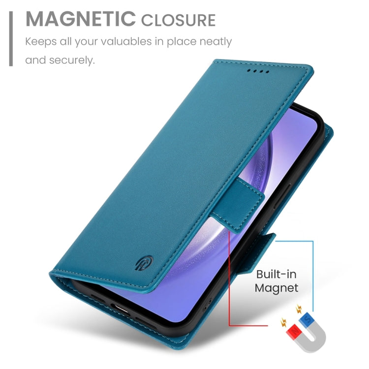 For Samsung Galaxy A54 5G Side Buckle Magnetic Frosted Leather Phone Case