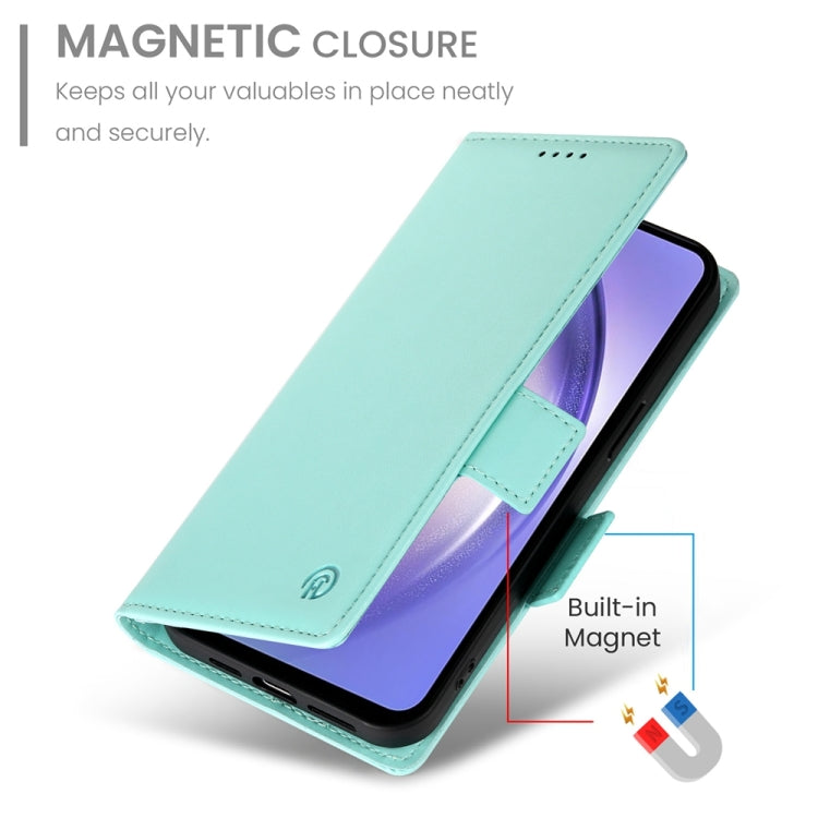 For Samsung Galaxy A54 5G Side Buckle Magnetic Frosted Leather Phone Case