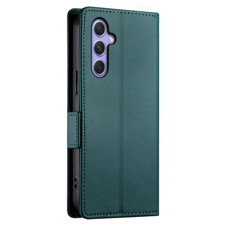 For Samsung Galaxy A54 5G Side Buckle Magnetic Frosted Leather Phone Case