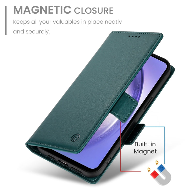 For Samsung Galaxy A54 5G Side Buckle Magnetic Frosted Leather Phone Case