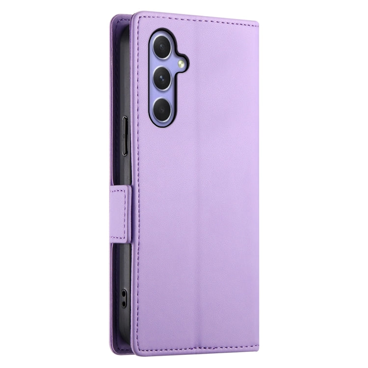 For Samsung Galaxy A54 5G Side Buckle Magnetic Frosted Leather Phone Case