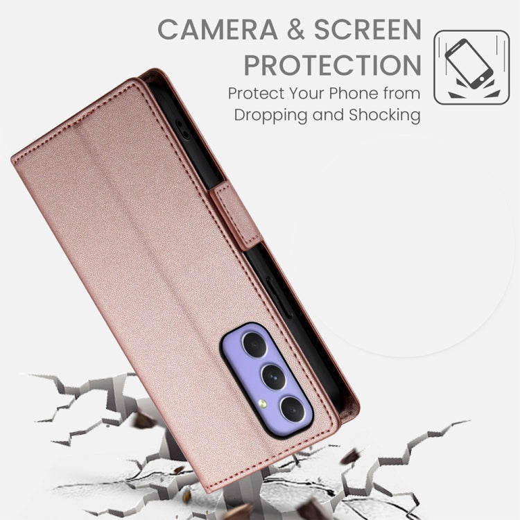 For Samsung Galaxy A55 5G Side Buckle Magnetic Frosted Leather Phone Case