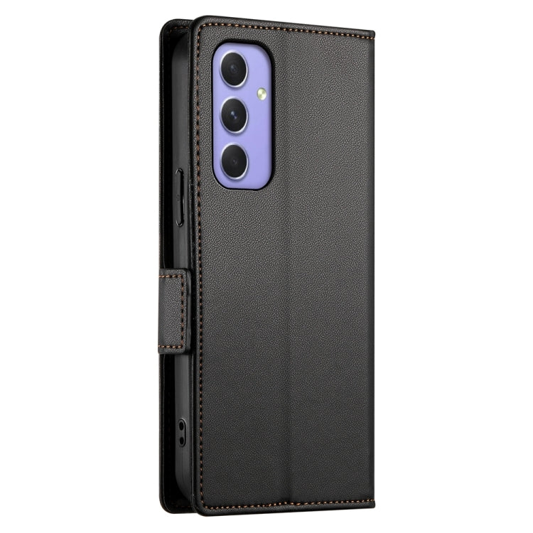 For Samsung Galaxy A55 5G Side Buckle Magnetic Frosted Leather Phone Case