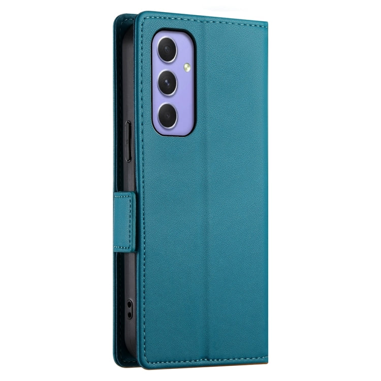 For Samsung Galaxy A55 5G Side Buckle Magnetic Frosted Leather Phone Case