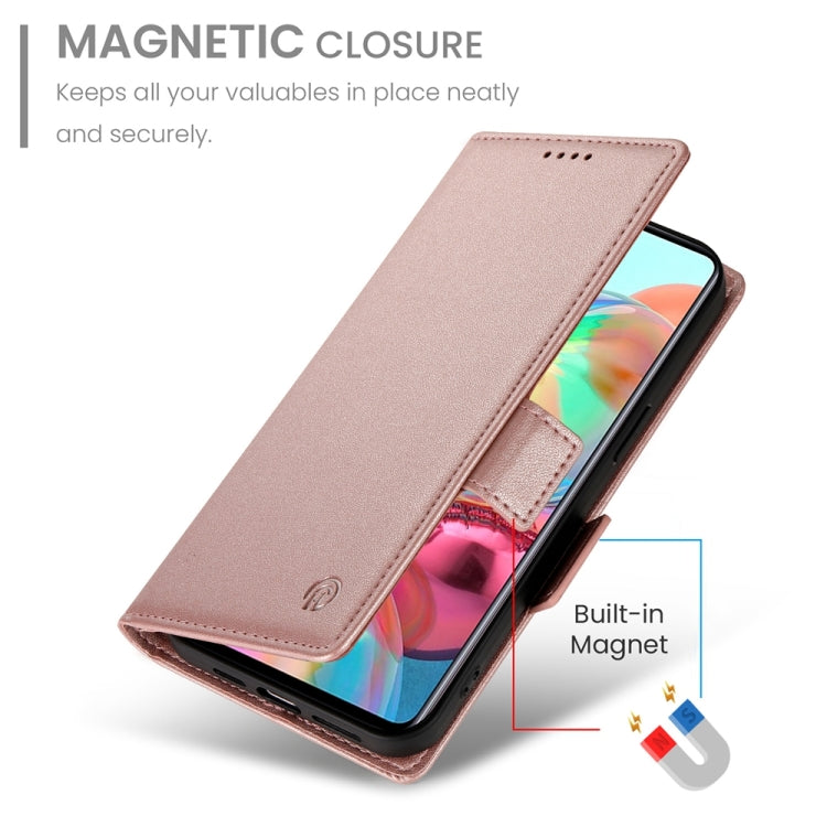 For Samsung Galaxy A71 4G Side Buckle Magnetic Frosted Leather Phone Case