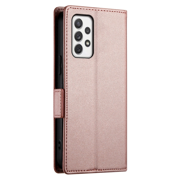 For Samsung Galaxy A72 4G / 5G Side Buckle Magnetic Frosted Leather Phone Case