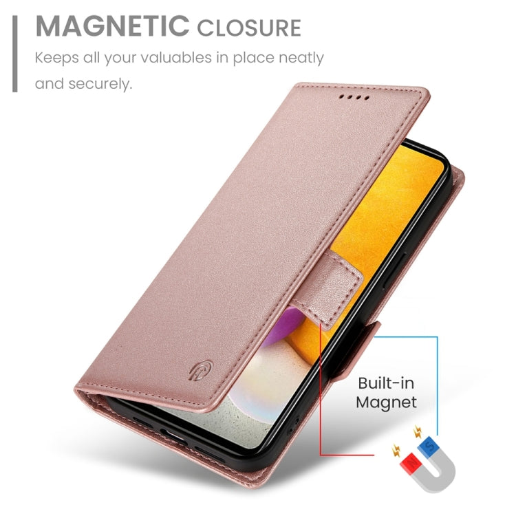 For Samsung Galaxy A72 4G / 5G Side Buckle Magnetic Frosted Leather Phone Case