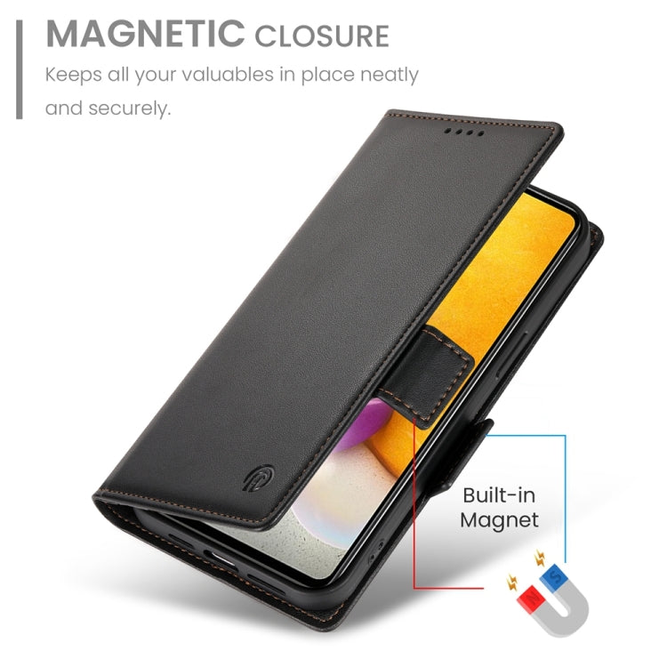 For Samsung Galaxy A72 4G / 5G Side Buckle Magnetic Frosted Leather Phone Case