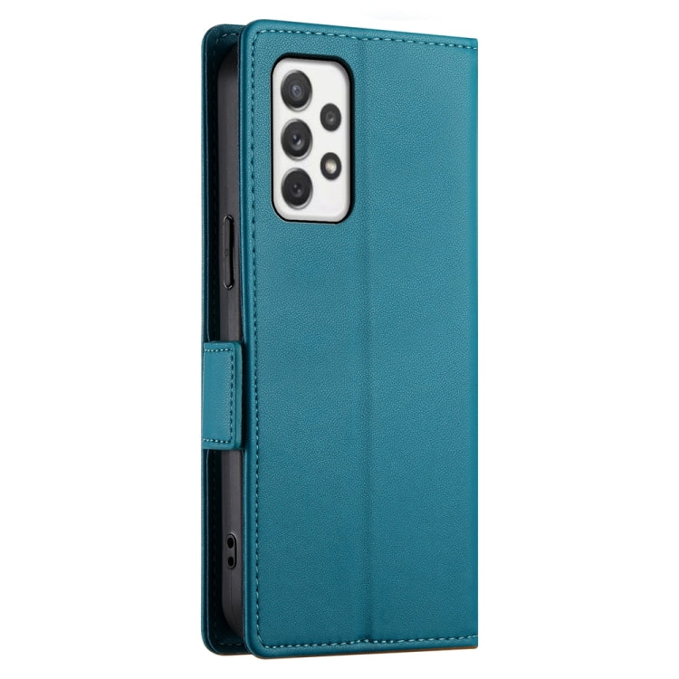 For Samsung Galaxy A72 4G / 5G Side Buckle Magnetic Frosted Leather Phone Case