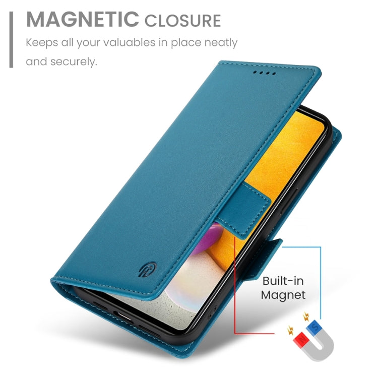 For Samsung Galaxy A72 4G / 5G Side Buckle Magnetic Frosted Leather Phone Case