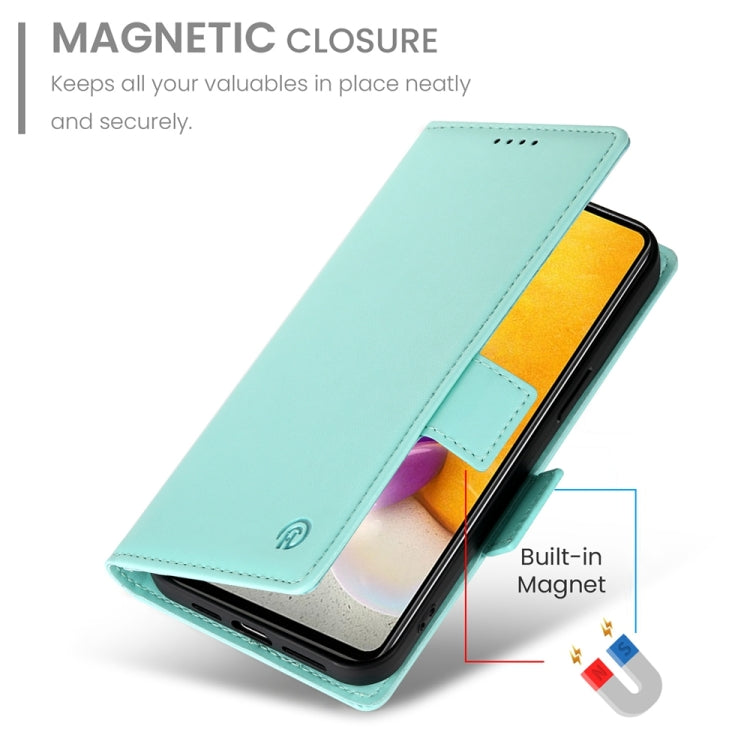 For Samsung Galaxy A72 4G / 5G Side Buckle Magnetic Frosted Leather Phone Case