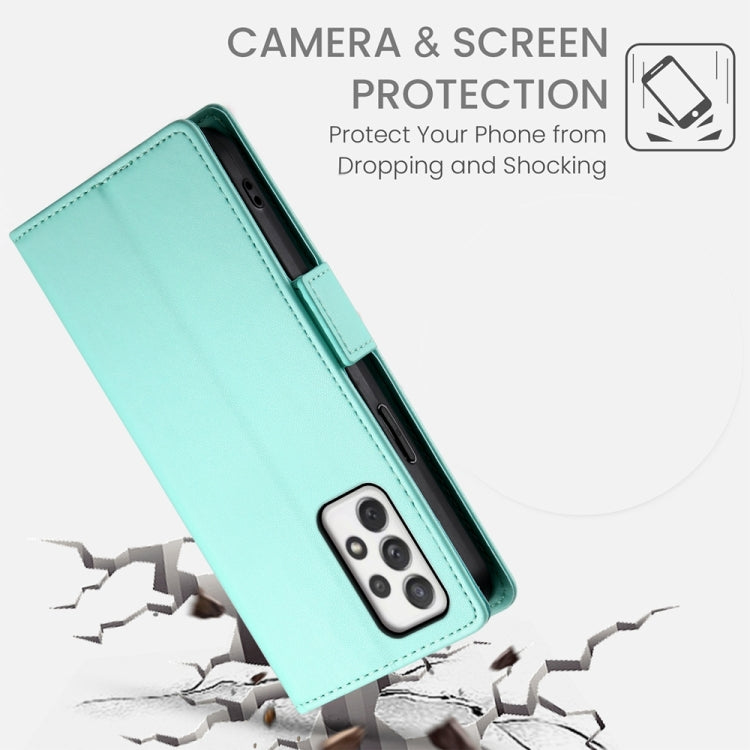 For Samsung Galaxy A72 4G / 5G Side Buckle Magnetic Frosted Leather Phone Case