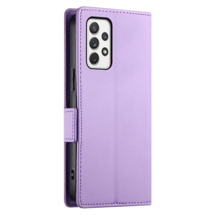 For Samsung Galaxy A72 4G / 5G Side Buckle Magnetic Frosted Leather Phone Case