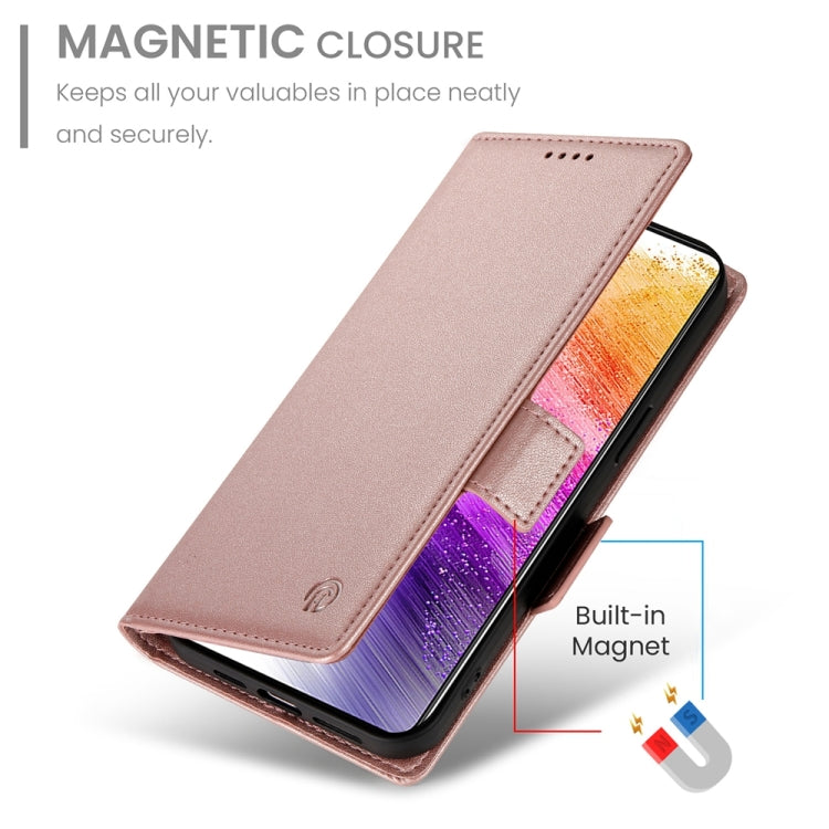 For Samsung Galaxy A73 5G Side Buckle Magnetic Frosted Leather Phone Case