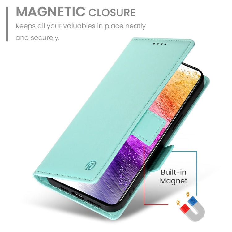 For Samsung Galaxy A73 5G Side Buckle Magnetic Frosted Leather Phone Case