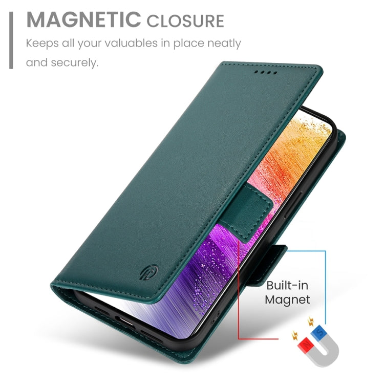 For Samsung Galaxy A73 5G Side Buckle Magnetic Frosted Leather Phone Case