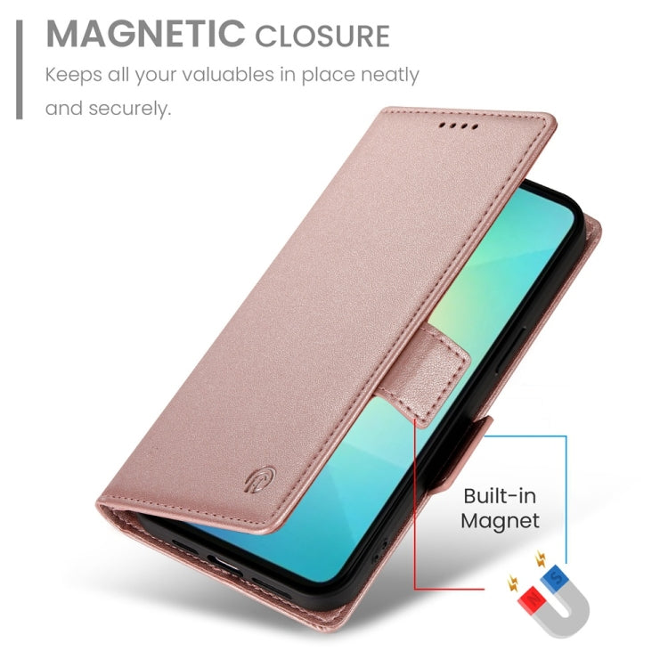 For Samsung Galaxy A06 4G / 5G / A07 4G Side Buckle Magnetic Frosted Leather Phone Case