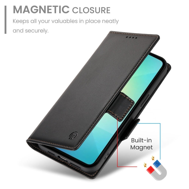 For Samsung Galaxy A06 4G / 5G / A07 4G Side Buckle Magnetic Frosted Leather Phone Case