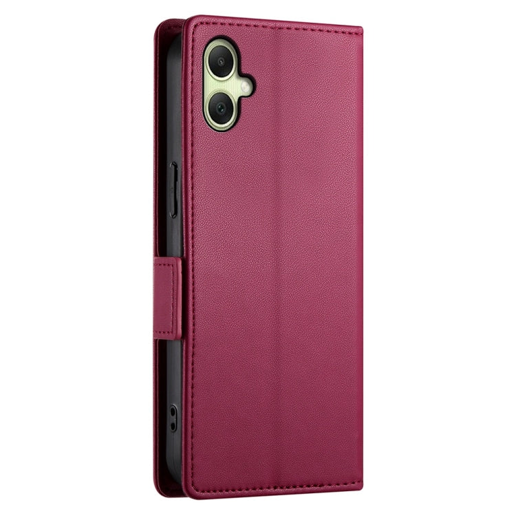 For Samsung Galaxy A06 4G / 5G / A07 4G Side Buckle Magnetic Frosted Leather Phone Case