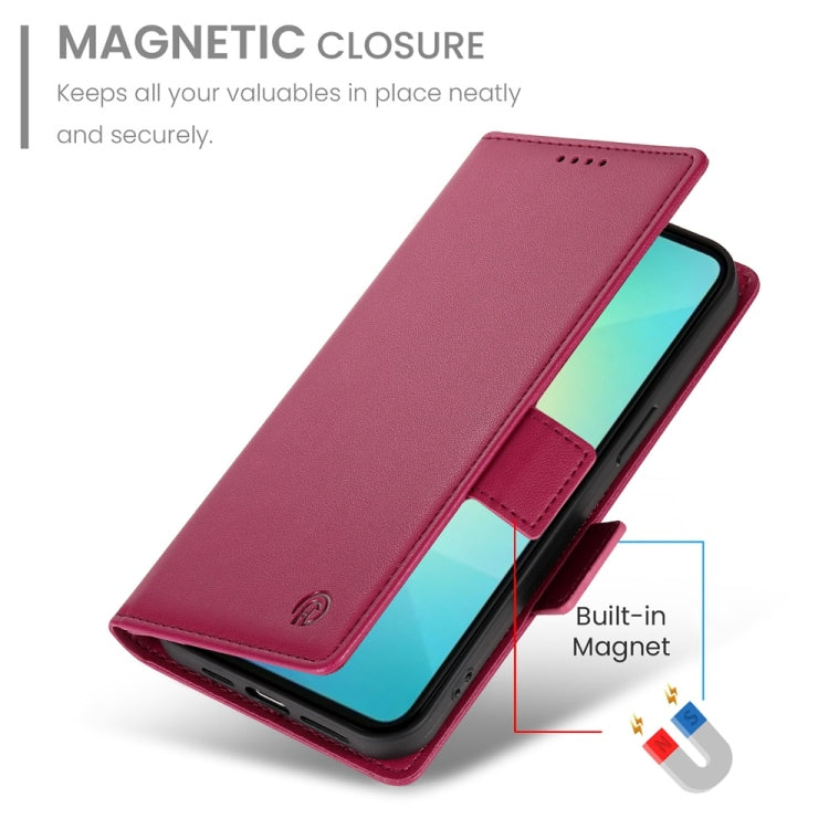 For Samsung Galaxy A06 4G / 5G / A07 4G Side Buckle Magnetic Frosted Leather Phone Case