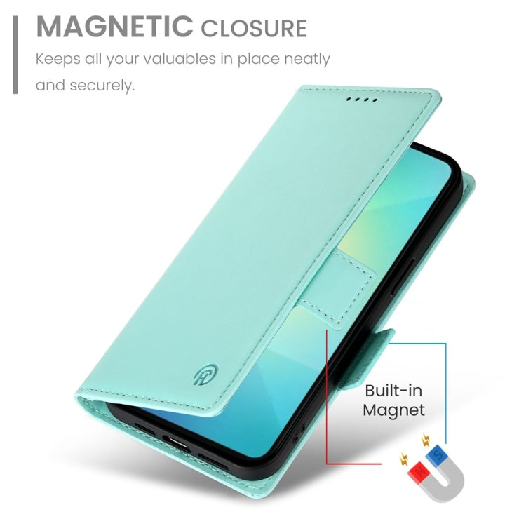 For Samsung Galaxy A06 4G / 5G / A07 4G Side Buckle Magnetic Frosted Leather Phone Case