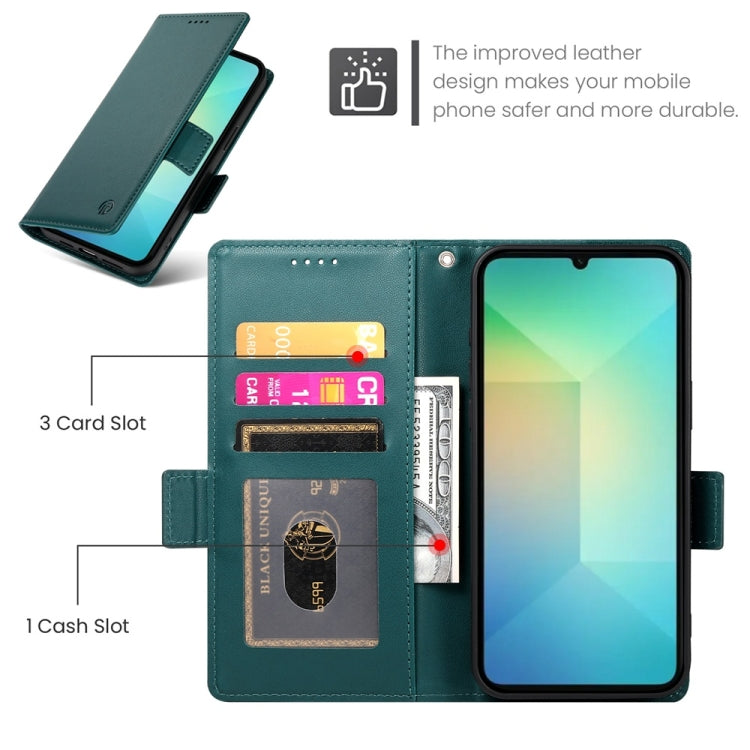 For Samsung Galaxy A06 4G / 5G / A07 4G Side Buckle Magnetic Frosted Leather Phone Case