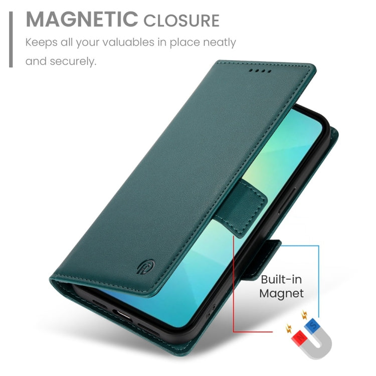For Samsung Galaxy A06 4G / 5G / A07 4G Side Buckle Magnetic Frosted Leather Phone Case