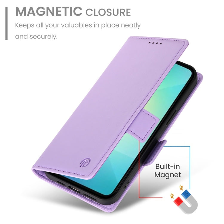 For Samsung Galaxy A06 4G / 5G / A07 4G Side Buckle Magnetic Frosted Leather Phone Case