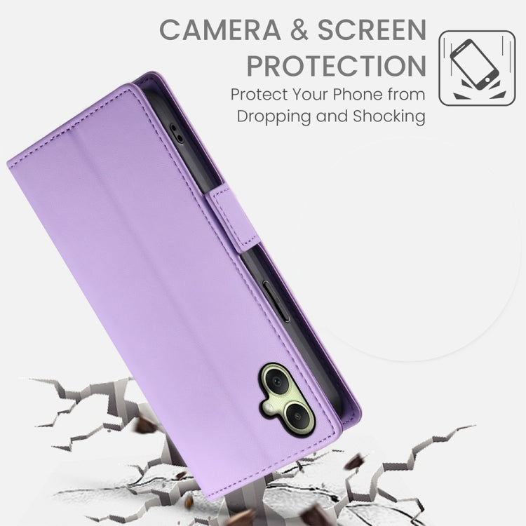 For Samsung Galaxy A06 4G / 5G / A07 4G Side Buckle Magnetic Frosted Leather Phone Case